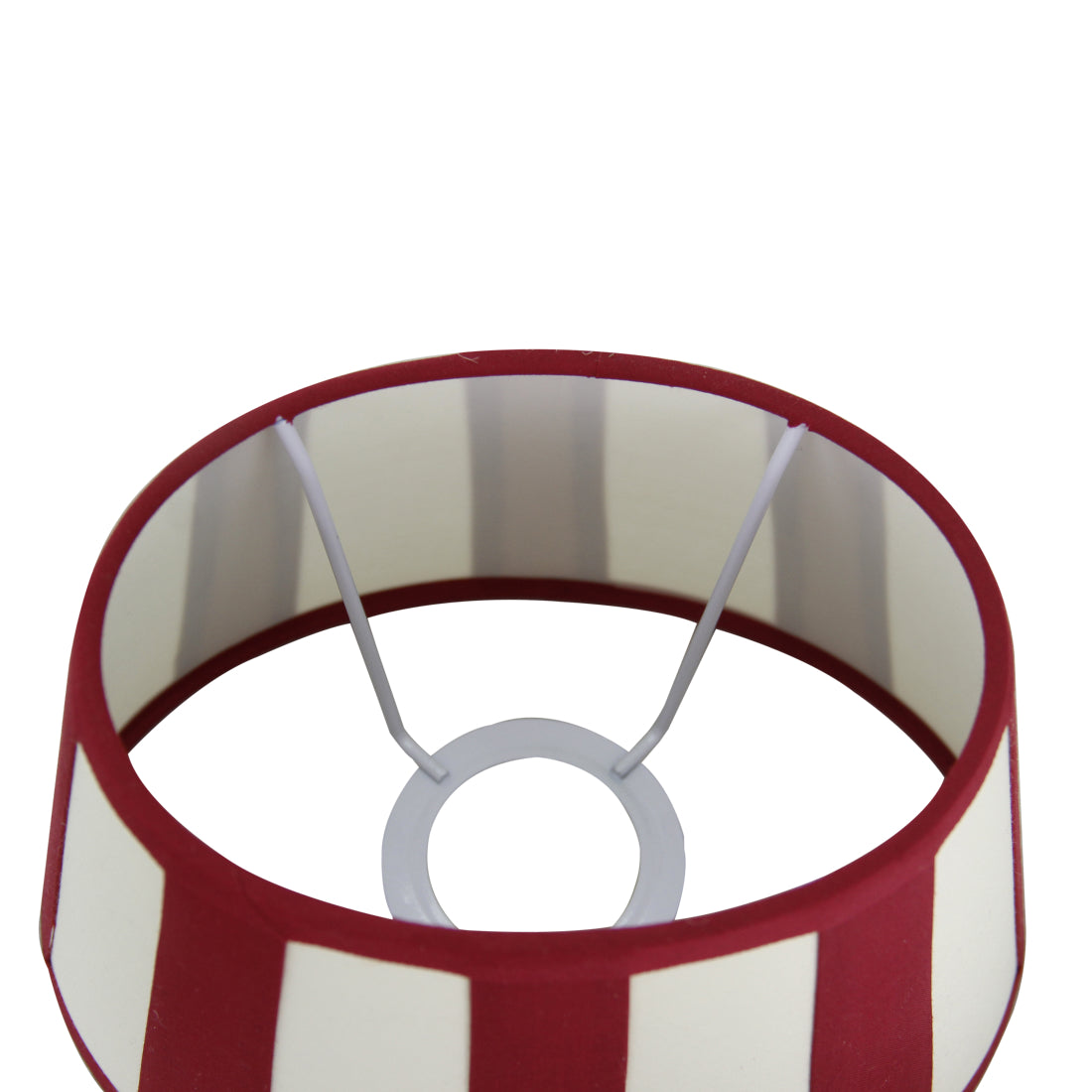 Various Lampenkap - Ovaal - Rood met strepen - Ø20, Ø22 of Ø26 cm