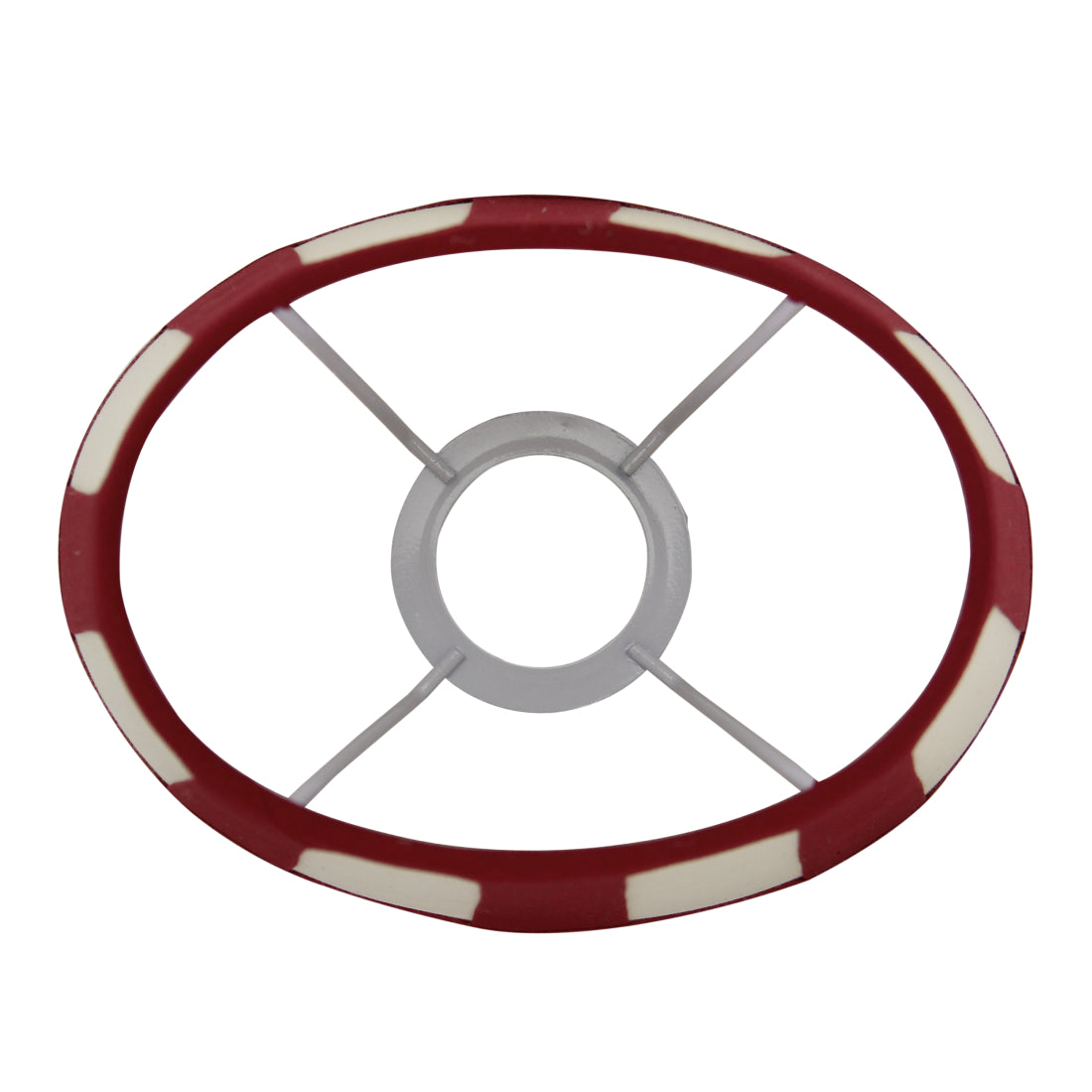 Various Lampenkap - Ovaal - Rood met strepen - Ø20, Ø22 of Ø26 cm