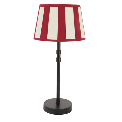 Various Lampenkap - Ovaal - Rood met strepen - Ø20, Ø22 of Ø26 cm
