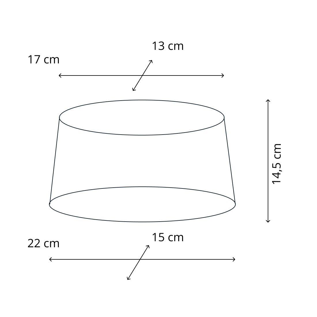 Various Balken Tafellamp - 1 lichts - 22 cm - Blauw & Creme