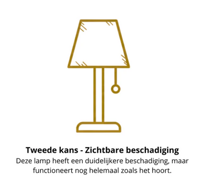 Tweedekans Artikel - Chericoni Goccia Tafellamp - 1-lichts - Zwart - Metaal