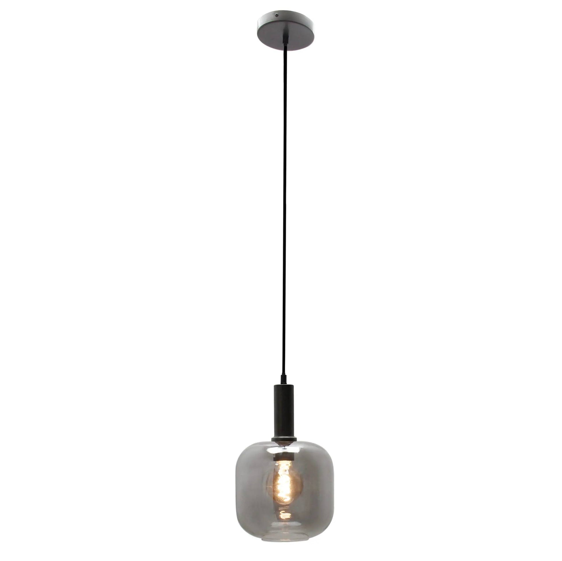 Chericoni Specchio Hanglamp Ø 21 cm, 1 lichts met E27 fitting, uitgevoerd in een elegant glazen design.
