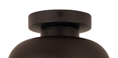 Specchio Opaco Plafondlamp met een diameter van 21 cm. De lamp heeft een minimalistische en moderne vormgeving met een matte afwerking.