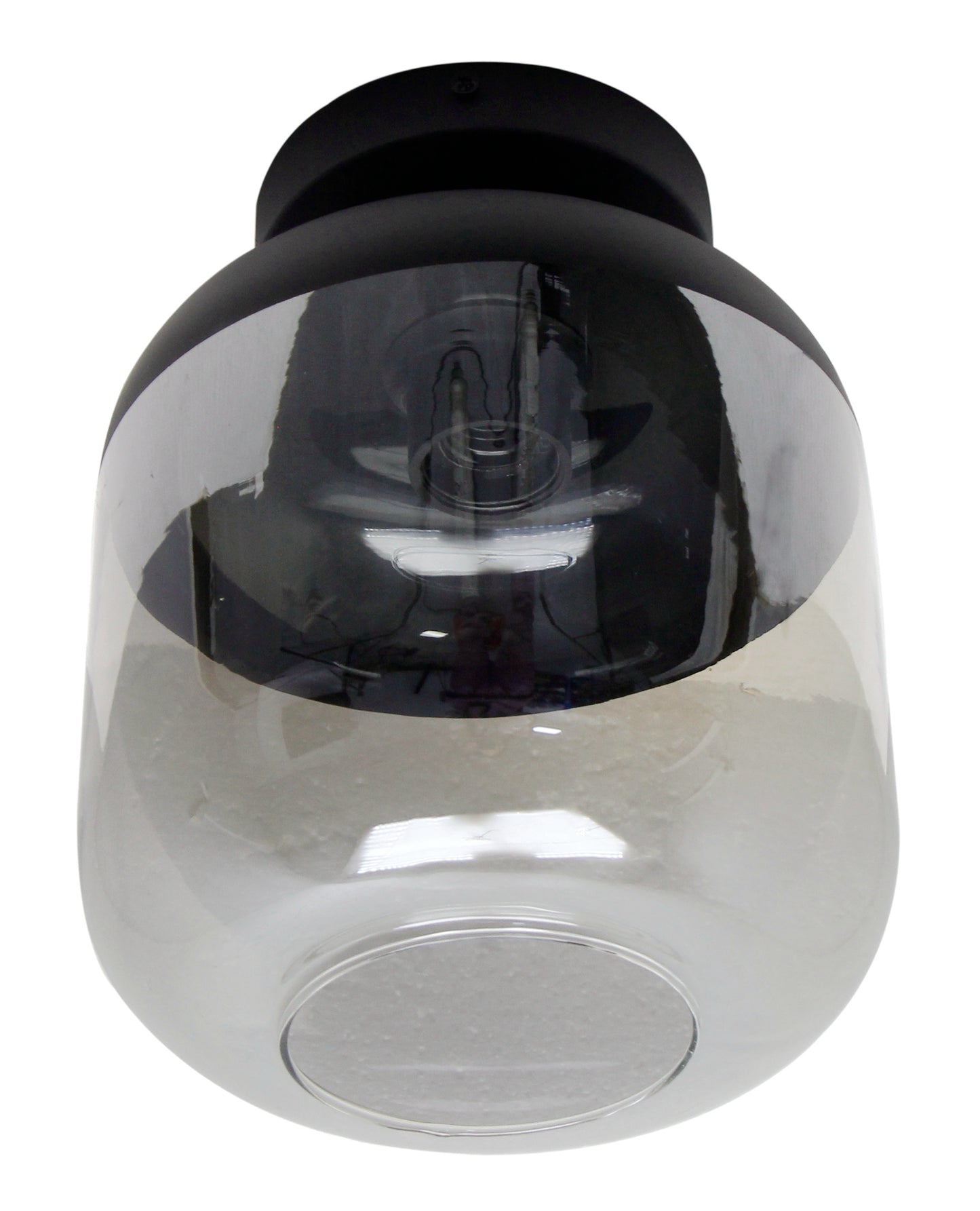 Specchio Opaco Plafondlamp met een diameter van 21 cm. De lamp heeft een minimalistische en moderne vormgeving met een matte afwerking.