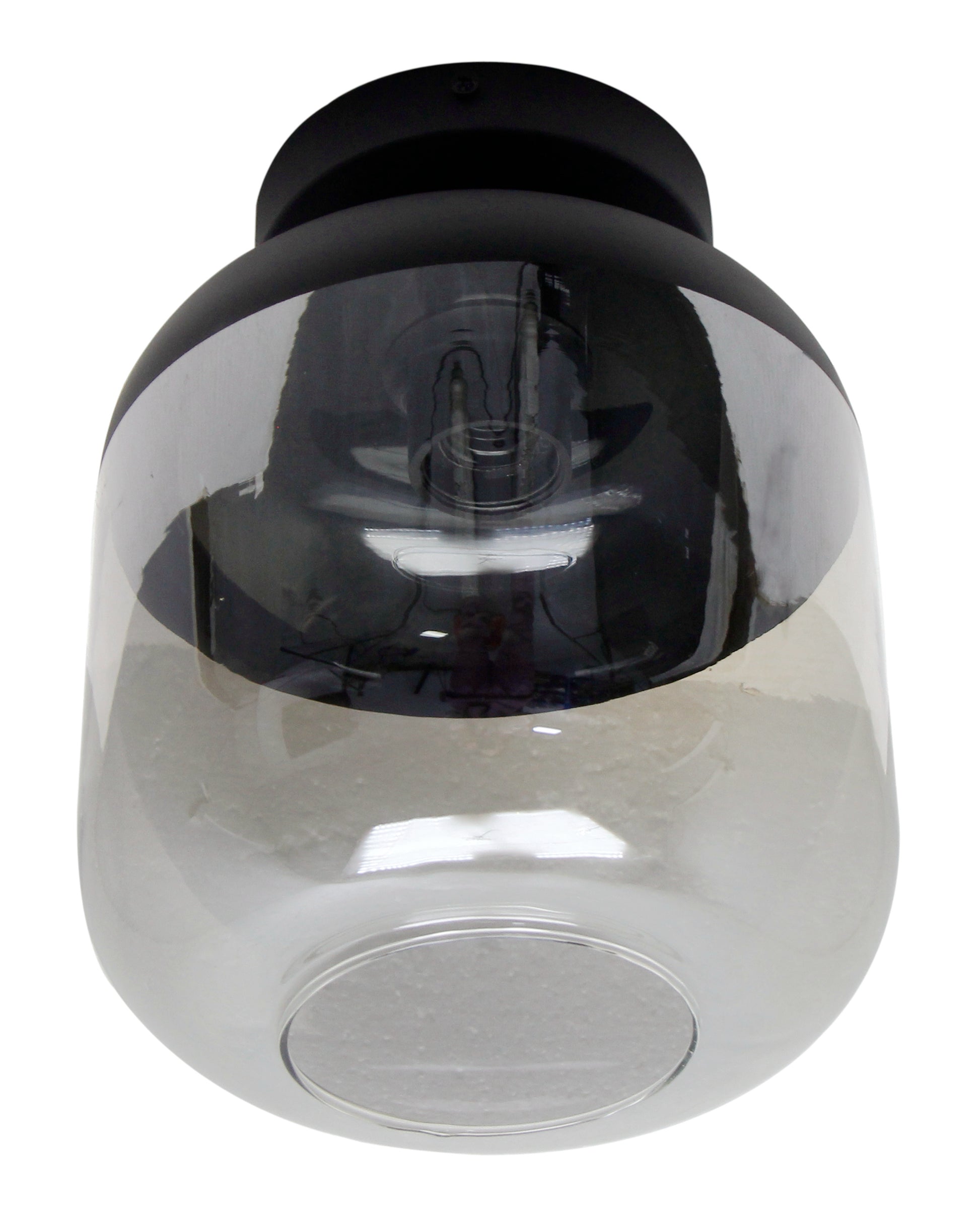Specchio Opaco Plafondlamp met een diameter van 21 cm. De lamp heeft een minimalistische en moderne vormgeving met een matte afwerking.