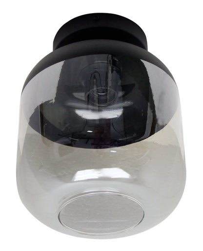 Specchio Opaco Plafondlamp met een diameter van 21 cm. De lamp heeft een minimalistische en moderne vormgeving met een matte afwerking.