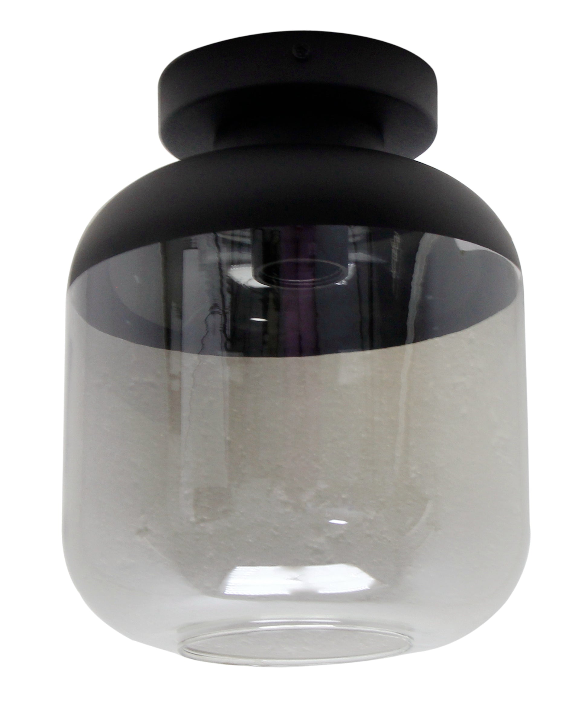 Specchio Opaco Plafondlamp met een diameter van 21 cm. De lamp heeft een minimalistische en moderne vormgeving met een matte afwerking.