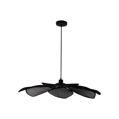 Sfeervolle hanglamp Chericoni Corvo – 80 cm – zwarte natuurlijke look – E27