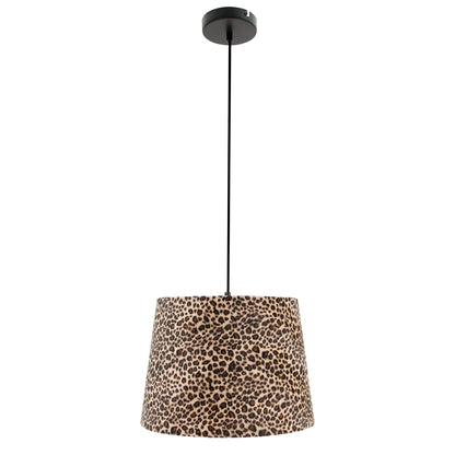 Foto van de lampenkap panter. Ook te gebruiken als hanglamp lampenkap.