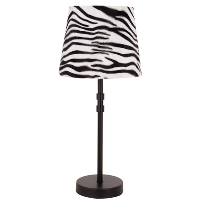 Vrijstaande Various lampenkap Zebra tegen een lichte achtergrond.