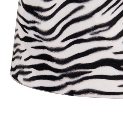 Various Lampenkap Zebra - Drum - Ø20 cm of Ø35 cm - Fluweel -  E27