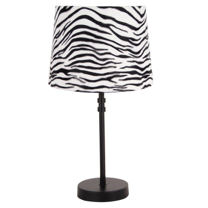 Various Lampenkap Zebra - Drum - Ø20 cm of Ø35 cm - Fluweel -  E27