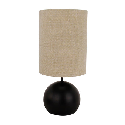De Porto tafellamp in zwart en zand voegt een modern accent toe aan je interieur. Perfect voor elke minimalistische ruimte.