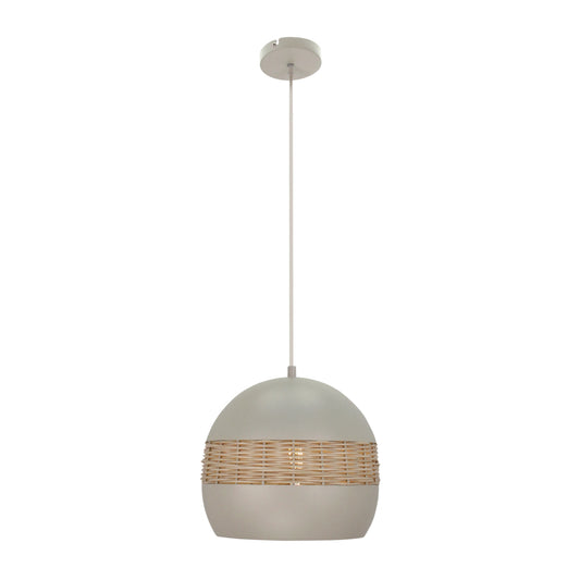 Voeg een natuurlijke en moderne uitstraling toe aan je interieur met de Various Caserta Hanglamp in creme rattan. Ø28 cm, E27. Perfect voor een sfeervol effect!