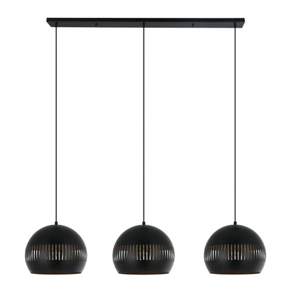 De Various Globo hanglamp in zwart met Ø30 cm per kap. Een moderne, stijlvolle tafellamp die een eigentijdse uitstraling biedt voor elk interieur.