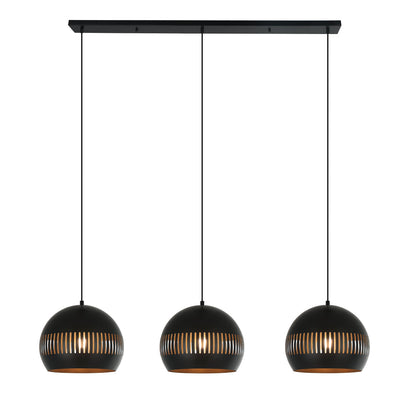 De Various Globo hanglamp in zwart met Ø30 cm per kap. Een moderne, stijlvolle tafellamp die een eigentijdse uitstraling biedt voor elk interieur.