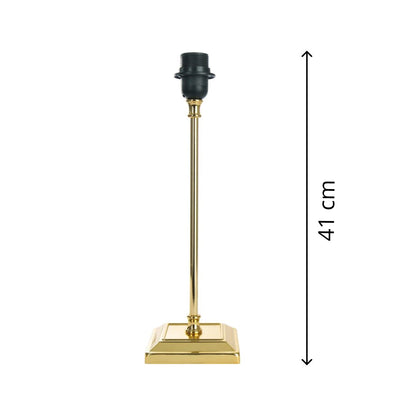 De Various T-80 lampenvoet in goud is 41 cm hoog. Combineer met een lampenkap die bij jouw interieur past!