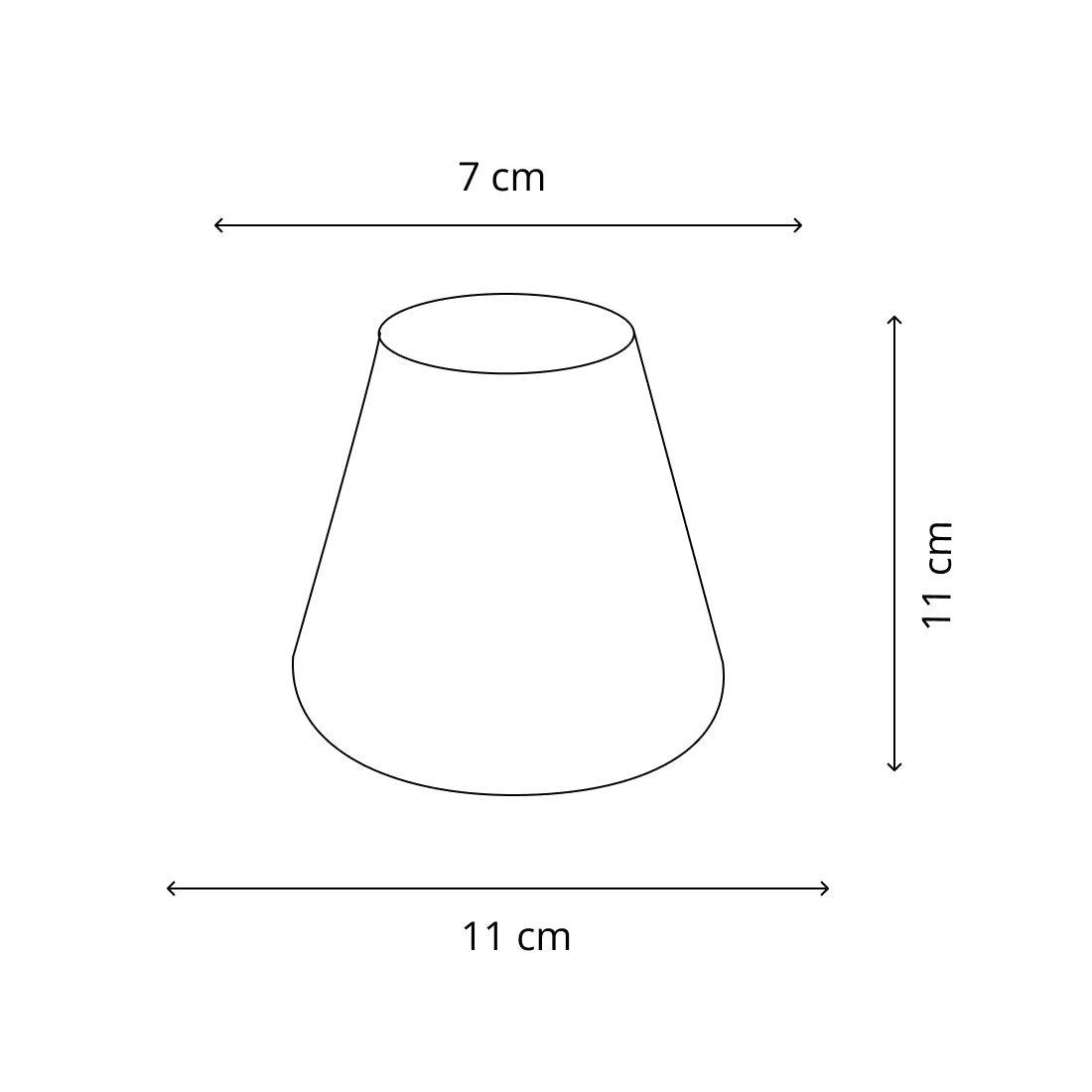 Various klemlampenkap - Ø11 cm - Crème - Rond