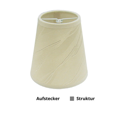 Various klemlampenkap - Ø11 cm - Crème - Rond