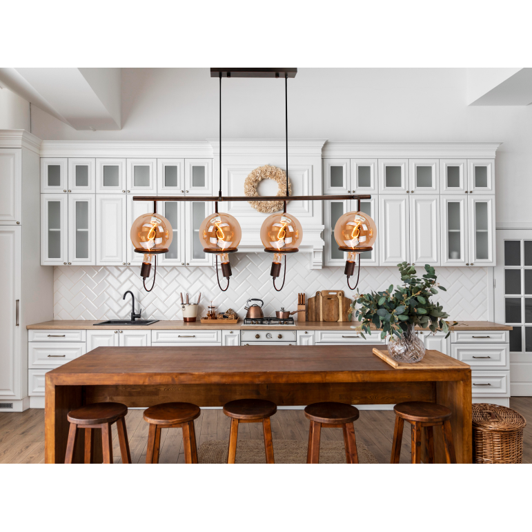Industriële hanglamp Anello in zwart, perfect voor een moderne inrichting. Een eyecatcher die sfeer en stijl toevoegt.