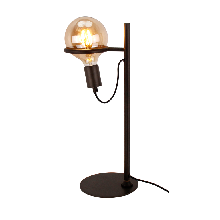 De zwarte Anello tafellamp heeft een stoer industrieel ontwerp. Perfect voor een eigentijdse flair in je interieur.