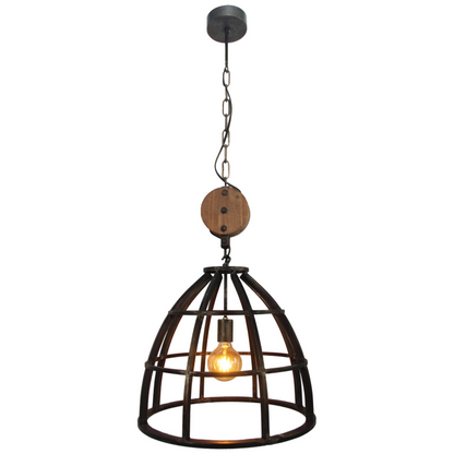Deze zwarte hanglamp van de Aperto-serie voegt een industrieel accent toe aan je interieur. Perfect voor boven de eettafel.