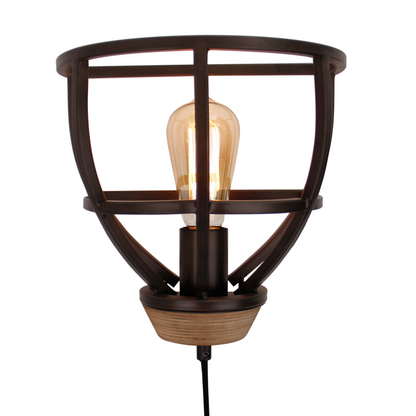 De zwarte wandlamp Aperto voegt een industrieel accent toe aan je interieur. Perfect voor sfeervolle verlichting aan de muur.