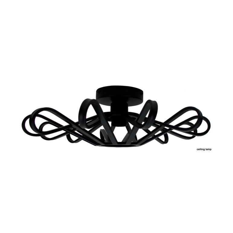 Deze zwarte Arco plafondlamp geeft een stoere, industriële uitstraling aan je interieur. Perfect voor elke ruimte!
