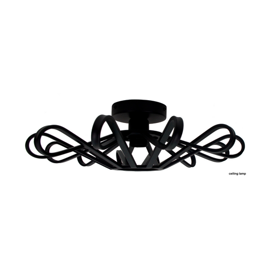 Deze zwarte Arco plafondlamp geeft een stoere, industriële uitstraling aan je interieur. Perfect voor elke ruimte!