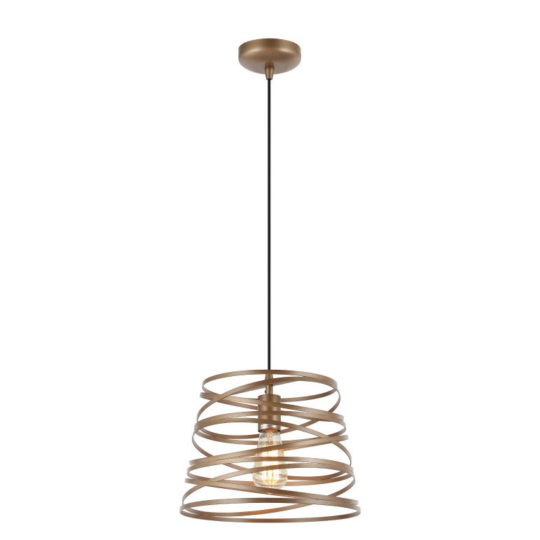 De gouden hanglamp Asti voegt een moderne flair toe aan je interieur. Perfect voor boven de eettafel of in de woonkamer.