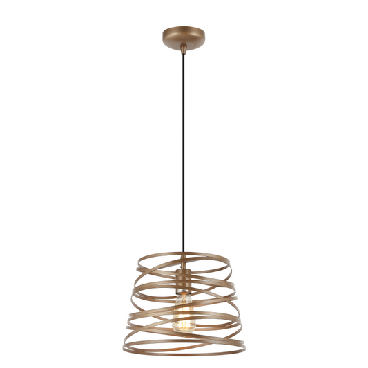 De gouden hanglamp Asti voegt een moderne flair toe aan je interieur. Perfect voor boven de eettafel of in de woonkamer.