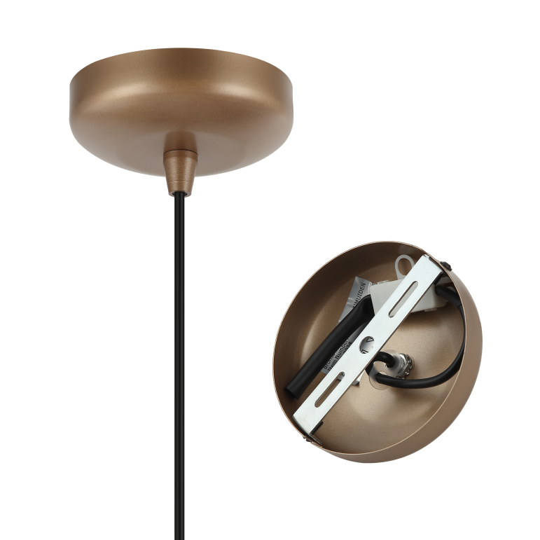 Detail van de gouden Asti hanglamp, perfect voor moderne interieurs. Voeg een luxe accent toe aan jouw eet- of woonruimte.
