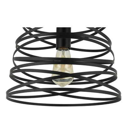 Detail van de zwarte Asti hanglamp met moderne uitstraling. Perfect voor een eigentijdse sfeer boven de eettafel of in de
