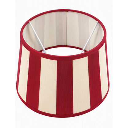 A classic cream and red lampshade that adds warmth to any room. Its charming design elevates your lighting experience.