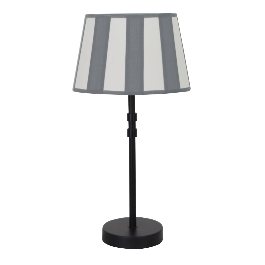 De grijze ovalen lampenkap uit de Balken serie voegt een tijdloze elegantie toe aan je interieur.