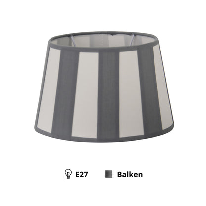 Detailfoto van de grijze lampenkap Oval met een tijdloze uitstraling. Perfect voor een verfijnde en moderne inrichting.