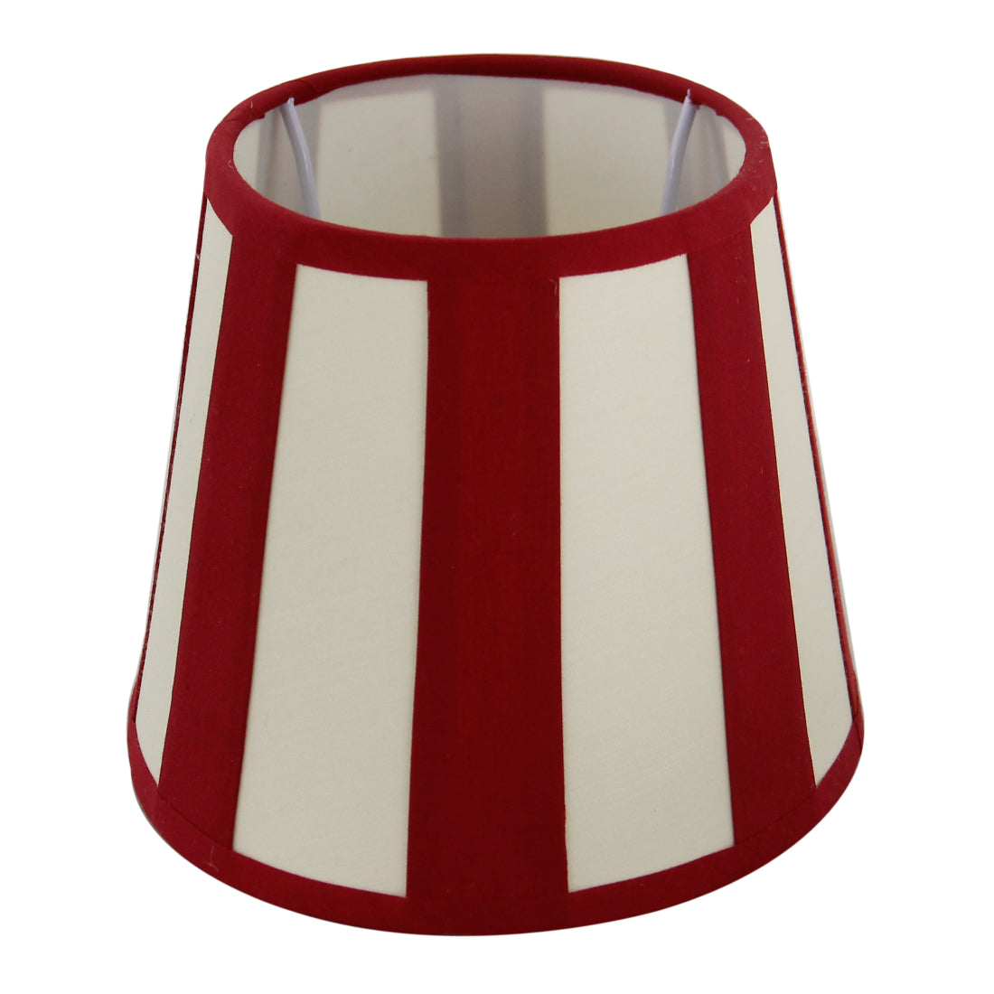 Deze moderne lampenkap in rood en wit biedt een frisse uitstraling voor elke ruimte. Perfect voor sfeervolle verlichting.