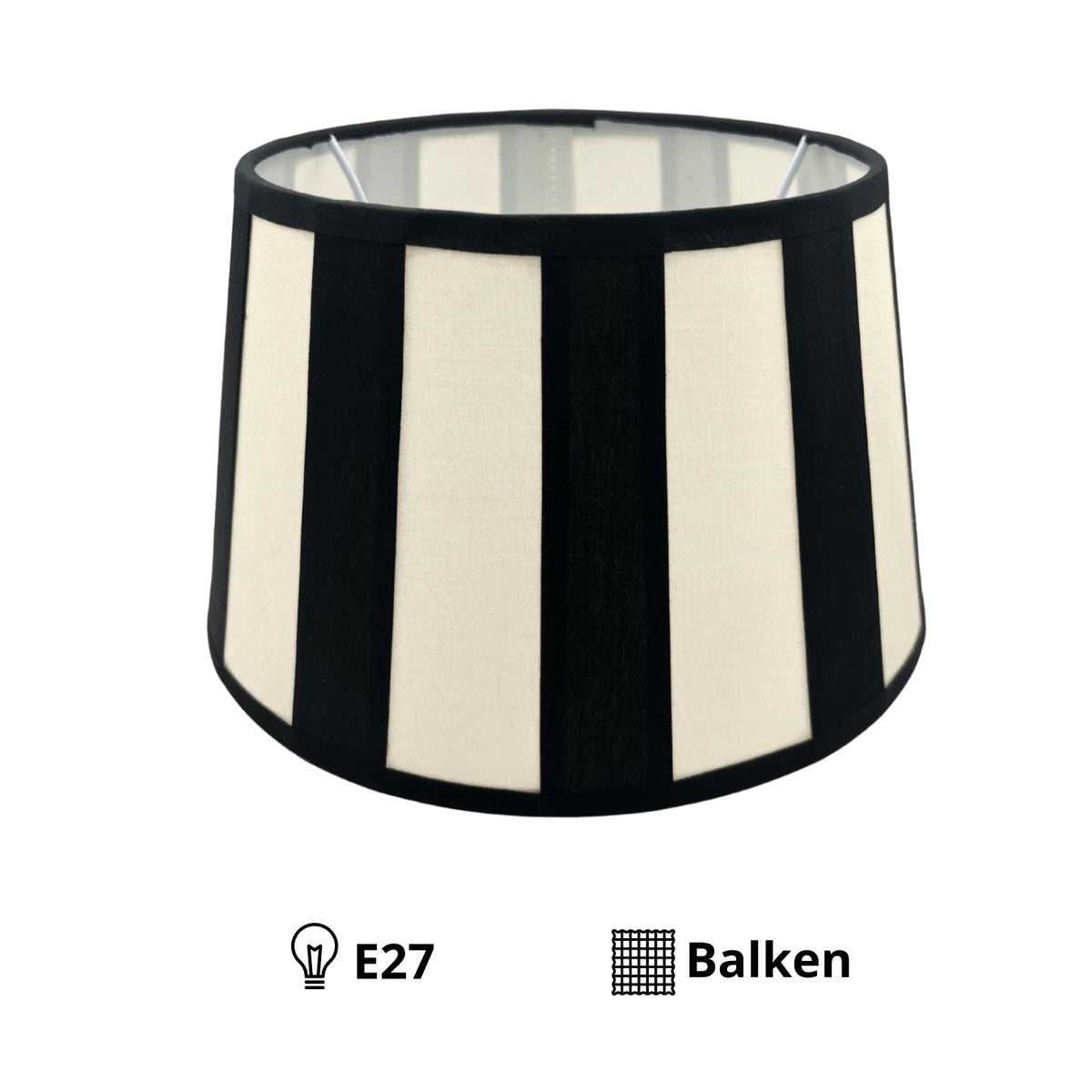 Deze zwarte lampenkap in drumvorm geeft een moderne uitstraling. Perfect voor sfeervolle verlichting in elke ruimte.