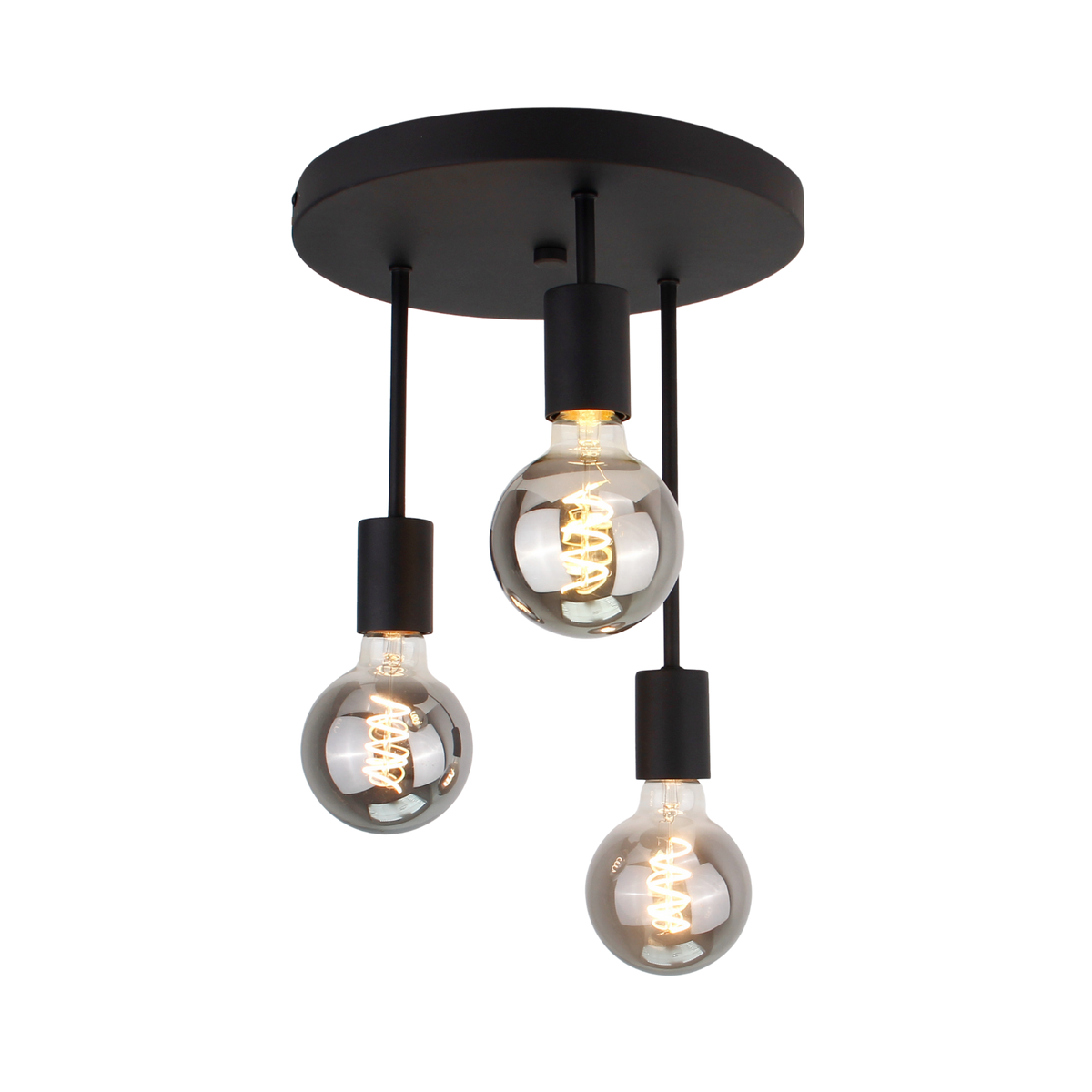 De zwarte Basic plafondlamp van Chericoni heeft een modern design. Ideaal voor sfeervolle verlichting in elke kamer.
