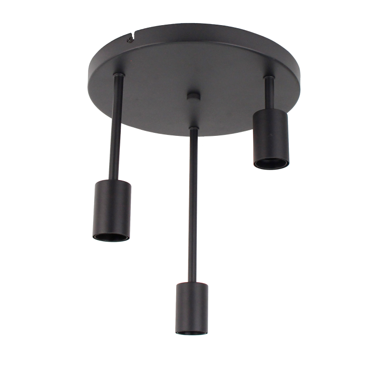 Een gedetailleerde blik op de moderne zwarte plafondlamp van Chericoni. Perfect voor een strakke afwerking in elke kamer.
