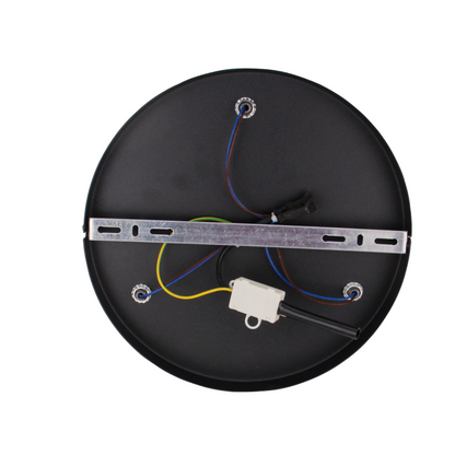 Deze zwarte plafondlamp geeft een moderne uitstraling aan elke ruimte. Perfect voor sfeervolle verlichting in huis.