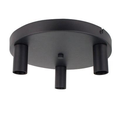 Zwarte plafondlamp uit de Basic serie met een robuust industrieel ontwerp. Perfect voor een trendy en moderne uitstraling.