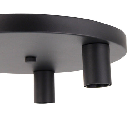 De zwarte plafondlamp uit de Basic-serie heeft een robuuste uitstraling. Perfect voor een industriële sfeer in huis.