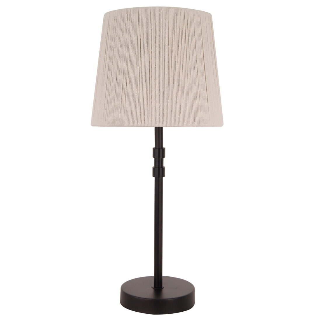A close-up of the beige Baumwolle lampshade highlighting its modern texture. Perfect for adding warmth to any room.