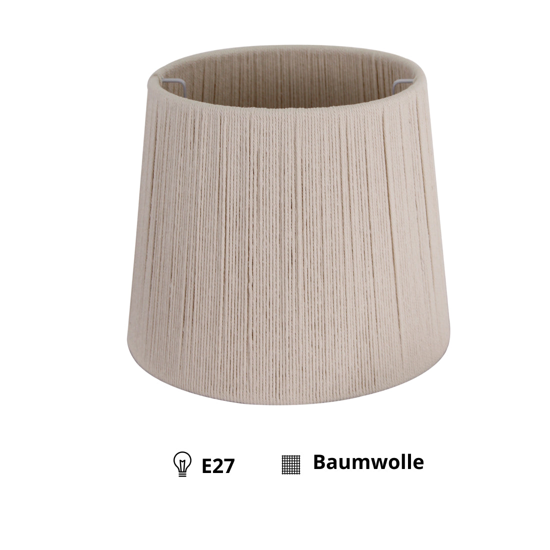 A textured beige lampshade that adds a warm glow to any modern setting. Perfect for creating a cozy ambiance.
