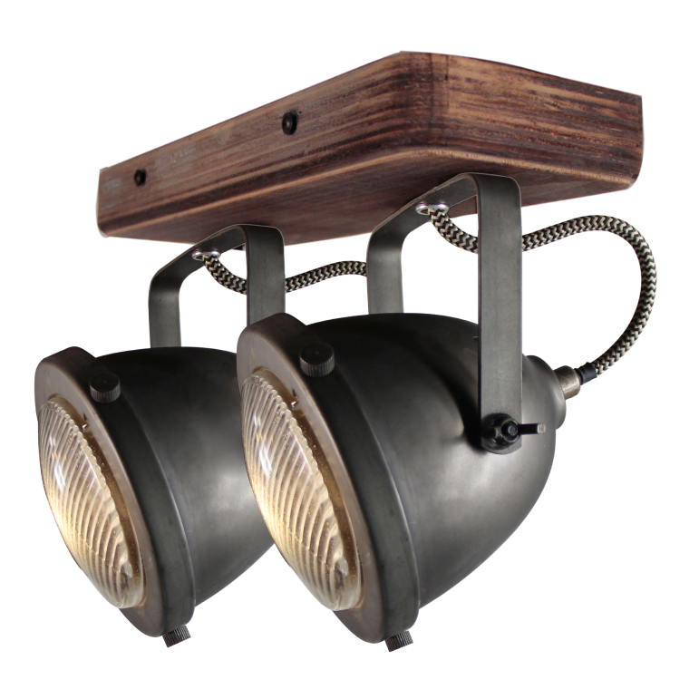 De zwarte Bella plafondlamp heeft een industrieel ontwerp. Perfect voor het toevoegen van karakter aan elke ruimte.