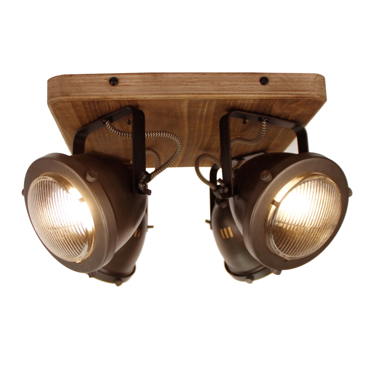 De zwarte plafondlamp Bella heeft een industrieel ontwerp. Perfect voor het creëren van een krachtige sfeer in elke ruimte.