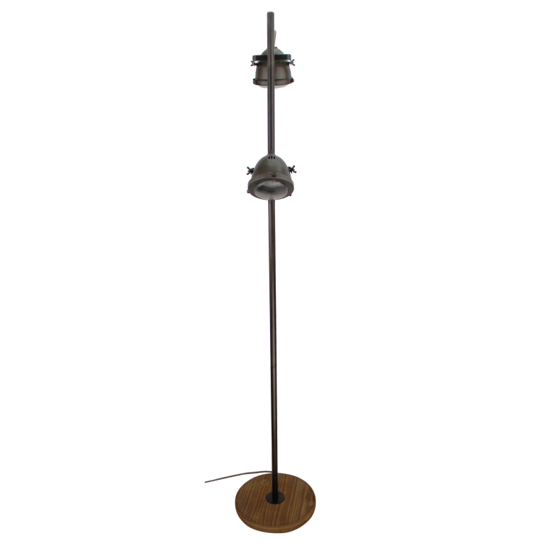 De zwarte Bella vloerlamp heeft een uniek industrieel ontwerp. Perfect om een moderne atmosfeer in je ruimte te creëren.