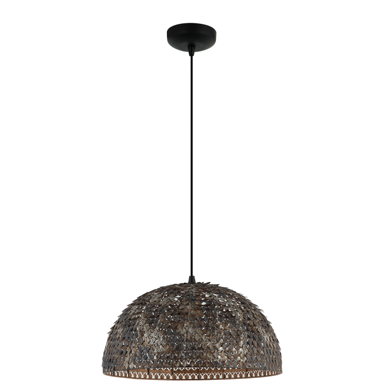 De zwarte Bilancia hanglamp combineert modern design met een sfeervolle uitstraling. Perfect voor boven de eettafel.