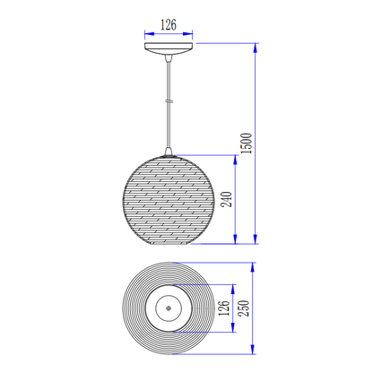 Detail van de elegante bruine Carpi hanglamp, perfect voor een moderne inrichting. Een sfeervolle toevoeging aan elke ruimte.